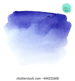 Vector. Set of hand drawn gentle gradient watercolor shapes. Watercolor shapes for your design.