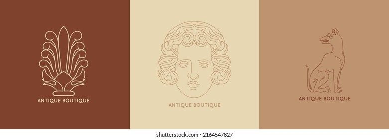 Vector set of hand drawn minimalistic placard with illustration. Creative abstract artwork . Template for card, poster, banner, print for t-shirt, pin, badge, patch.