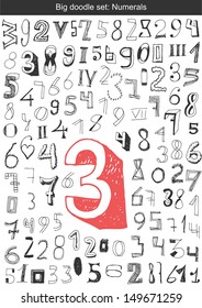 Vector Set - Hand Drawn Numbers