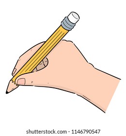 Vector Set Hand Writing Pencil Stock Vector (Royalty Free) 1146790547