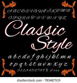 Vector set of handcrafted ABC letters hand drawn fonts handwritten alphabets