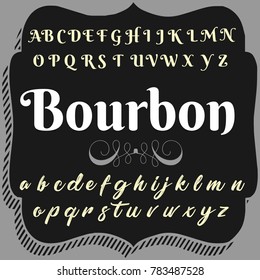 Vector set of handcrafted ABC letters hand drawn fonts handwritten alphabets