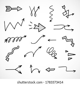 Similar Images, Stock Photos & Vectors of A set of pink arrows drawn