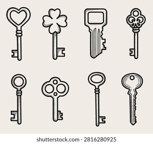 Vector set hand 