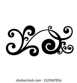 Vector Set Handpainted Vintage Baroque Ornament Stock Vector (Royalty ...