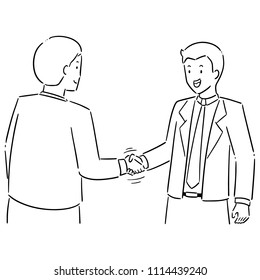 vector set of handshake