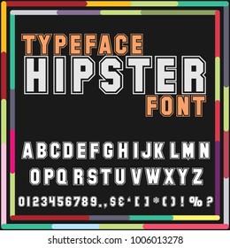 Vector set of handwritten ABC letters. Handcrafted vector script alphabet calligraphy font, letters and numbers