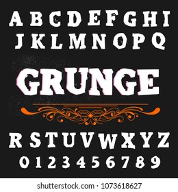 Vector set of handwritten ABC letters. Handcrafted vector script alphabet calligraphy font, letters
