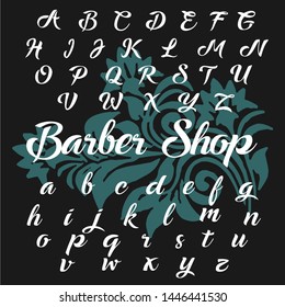 Vector set of handwritten ABC letters
