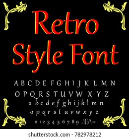 Vector set of handwritten ABC letters. Handcrafted vector script alphabet calligraphy font, letters 