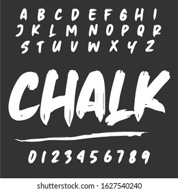 Vector set of handwritten alphabet letters