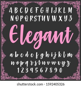 Vector set of handwritten alphabet letters.Handwritten abc typeface fonts vintage. calligraphic script. Calligraphy. handcrafted fonts. script calligraphic fonts. hand drawn letters. alphabet script. 