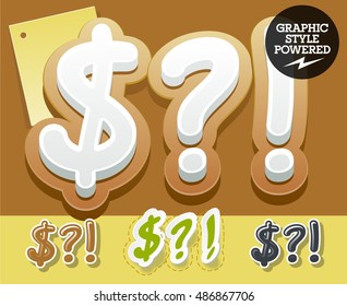 Conjunto de vectores de un delicioso alfabeto escrito a mano. Estilos gráficos coloridos opcionales. Símbolos
