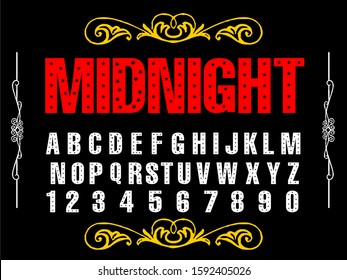 Vector set of handwritten fonts alphabet letters