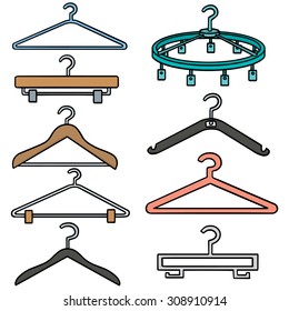 vector set of hangers