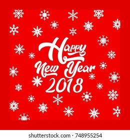 Vector set of Happy New Year 2018 vintage