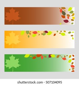 vector set of happy thanksgiving day banner
