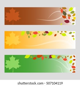 vector set of happy thanksgiving day banner