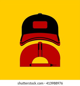 Vector set of hats tempalate