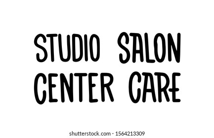 Vector set of health and beauty. Studio, salon, center, care. Concept for beauty salon, cosmetology procedures.
