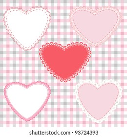 Vector set of hearts illustration- Valentine's Day