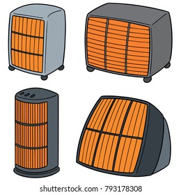 vector set of heater