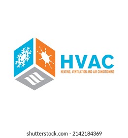 Vector set of heating and cooling logos