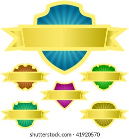 Vector set of heraldic symbols