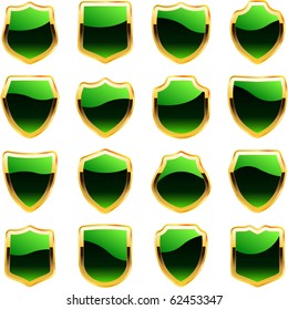 Vektorset heraldischer Symbole