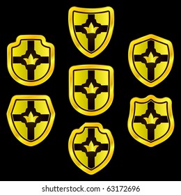 Conjunto de vectores de símbolos heráldicos
