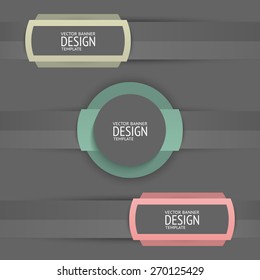 Vector set of high quality banners.