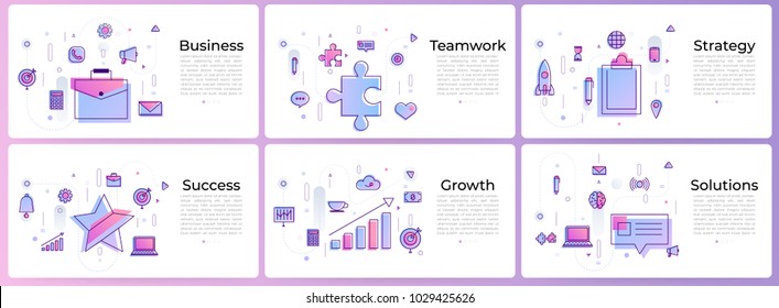 Vector Set Of Horizon Banners Concept Resume, Goal, Rewards, Career Ladder, Manage And Skill With Elements. Flat Design Symbols Style Thin Line , Icons For Layout Design.
