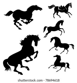 264 Horse racing silhouette pacing horses Images, Stock Photos ...