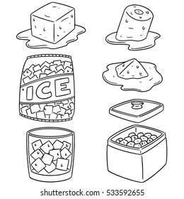 vector set of ice