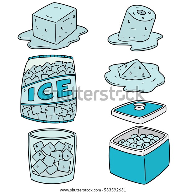 Vector Set Ice Stock Vector (Royalty Free) 533592631