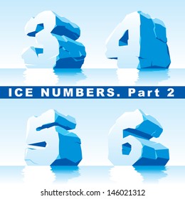 vector set of ice  numbers Part 2