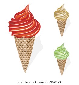 Vector set of ice-cream