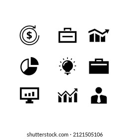 Vector Set Icon Bussines For Your Designs 