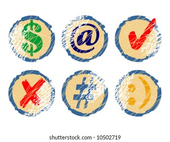 Vector set of icons