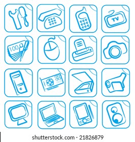 vector set of icons