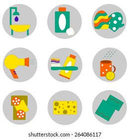 Vector set of icons