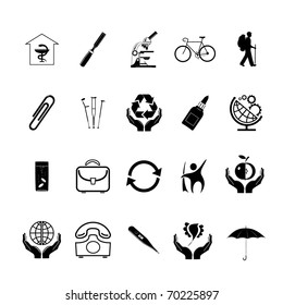 Vector set of icons