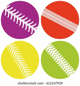 Vector set of icons with car tracks