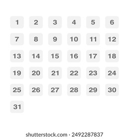Vector set of icons. Daily, monthly, yearly calendar icon