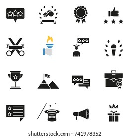 Vector set of icons related to customer relationship management, feedback, review and assessment - part 2