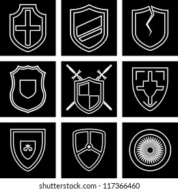 Similar Images, Stock Photos & Vectors of Military symbol icons set