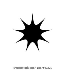 Vector set icons of sun. Vector emblems of sun.