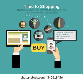 Vector set illustration of time is money flat design.Concepts web banner and printed materials.