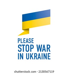Vector set of images against the war in Ukraine