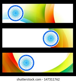 vector set of indian banners design
